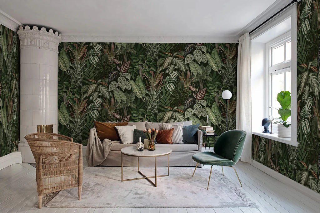 15 aesthetic dark green wallpapers for modern homes