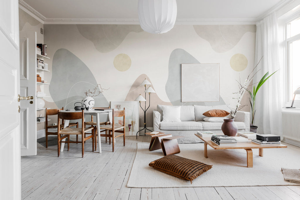 Abstract wallpaper murals for stylish homes