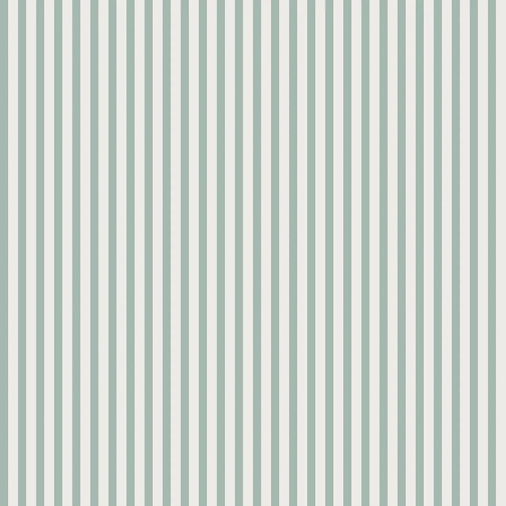 Delicate Stripes, Pattern Wallpaper in Sage close up