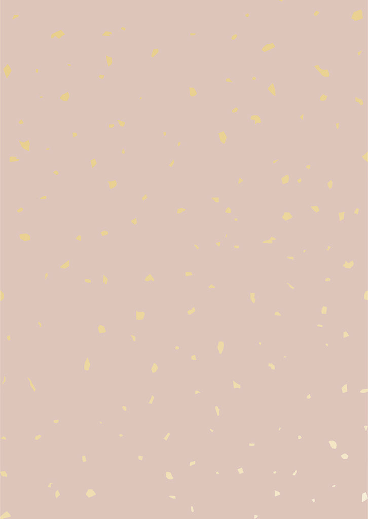 Gold Metallic Confetti Speckles, Pattern Wallpaper Pink close up