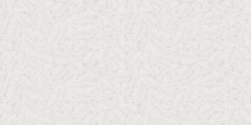 Heather Fern, Pattern Wallpaper in Light Grey close up