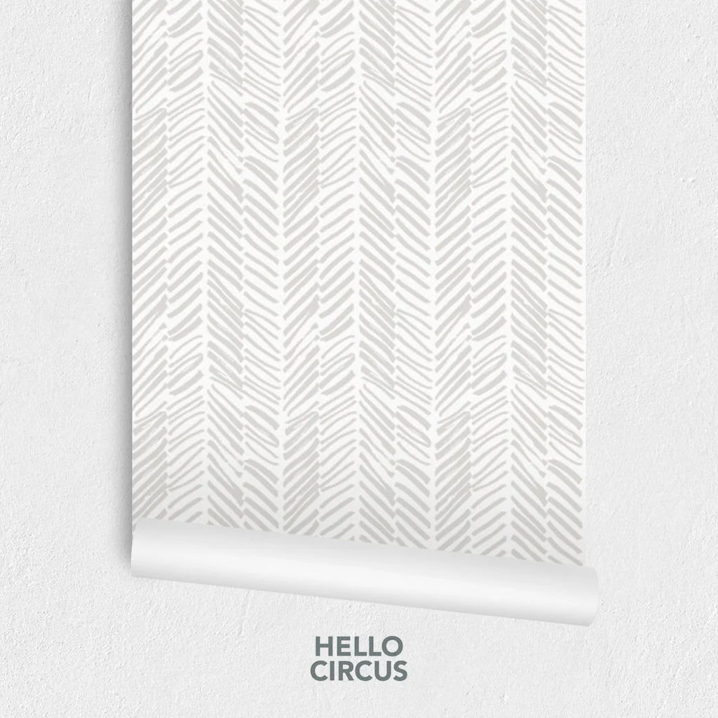 Herringbone by Sophie, Pattern Wallpaper close up