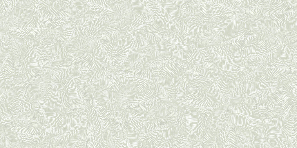 Noelle Fern, Tropical Pattern Wallpaper in Green close up