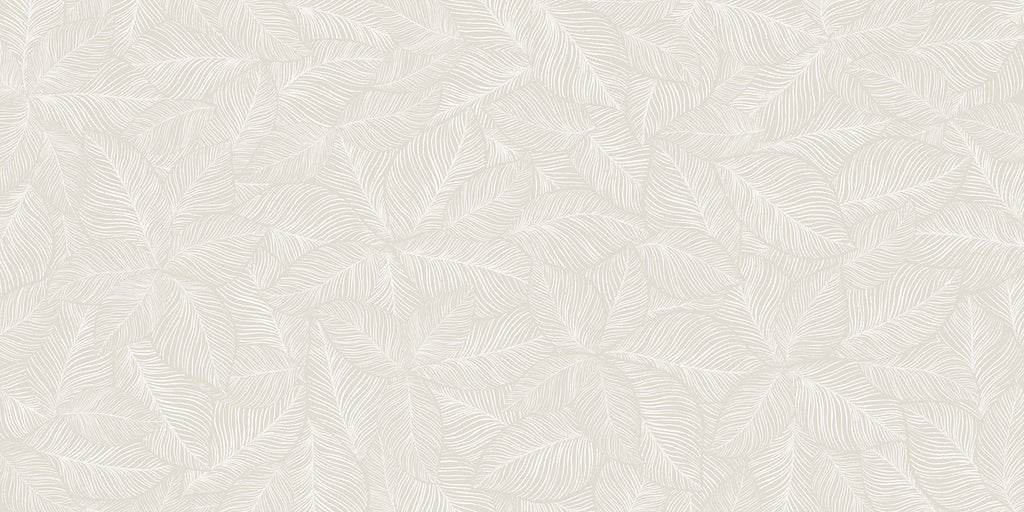 Noelle Fern, Tropical Pattern Wallpaper in Sand close up