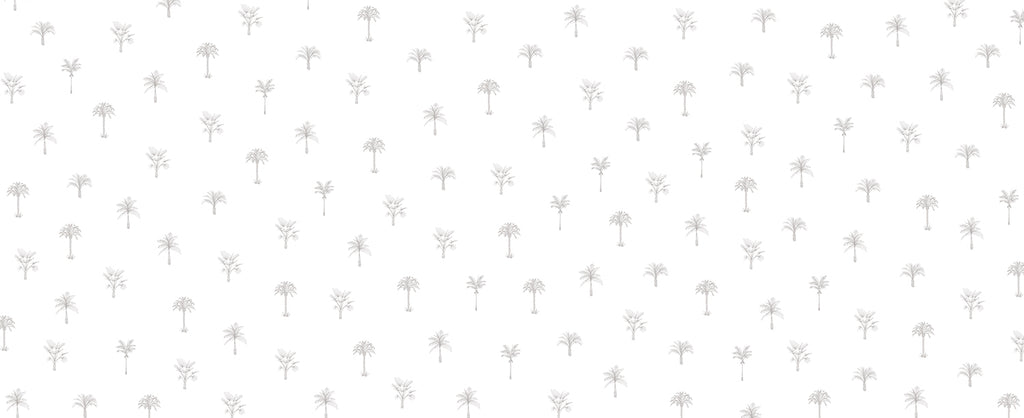 Pamela Palm, Tropical Pattern Wallpaper in Grey close up