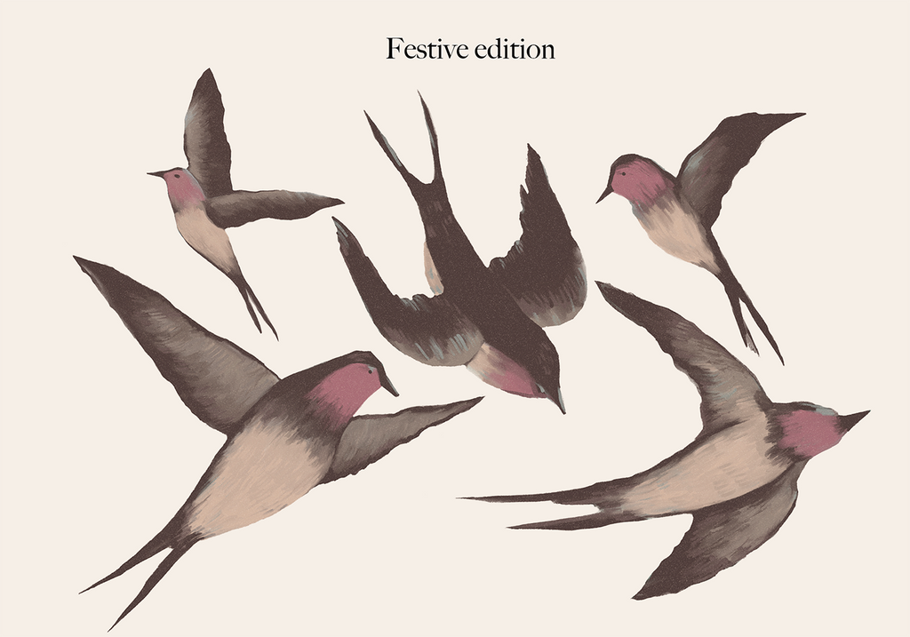 Swallows, Wall Decals Festive edition