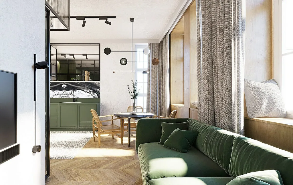 Contemporary Interior Design Style in living room