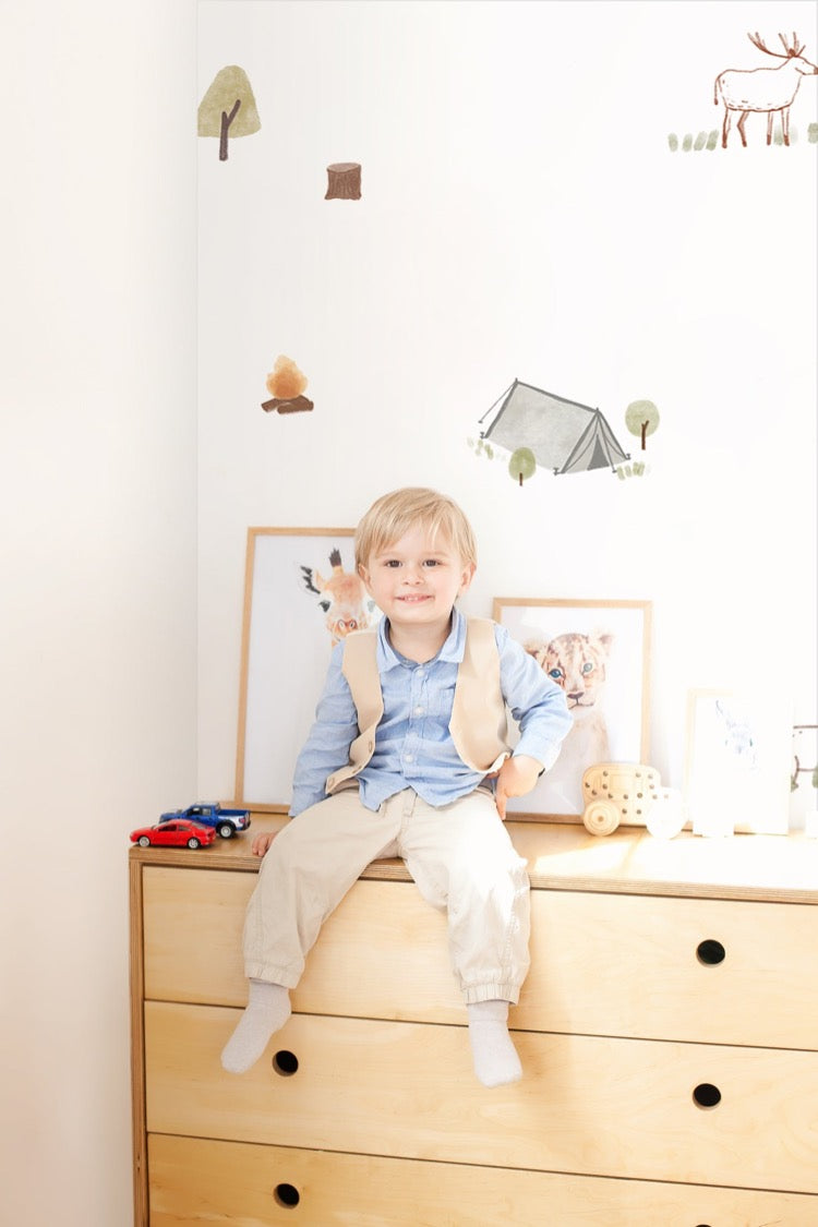 Mini Camper, Wallpaper in kids bedroom
