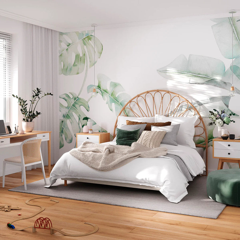 Garden Bloom Wallpaper in bedroom
