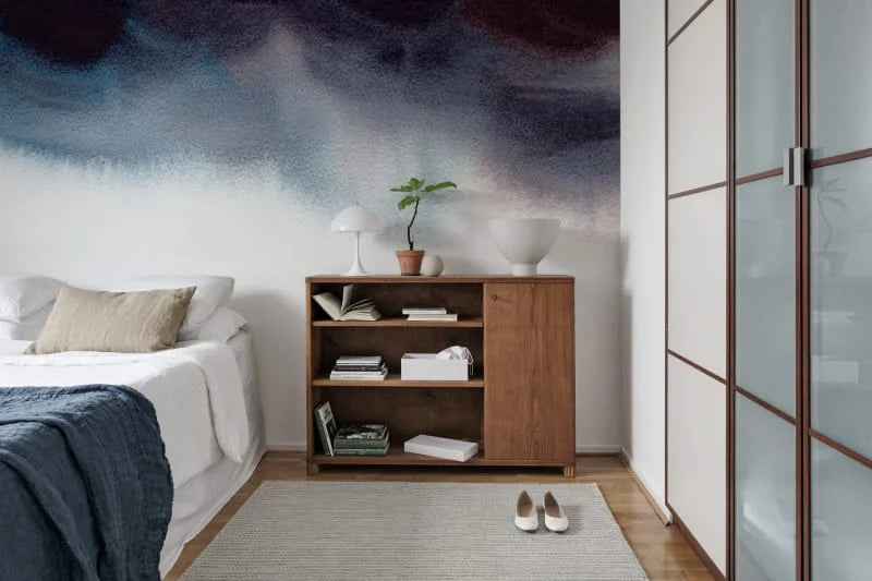 Merlina Ombre Wallpaper in kids bedroom
