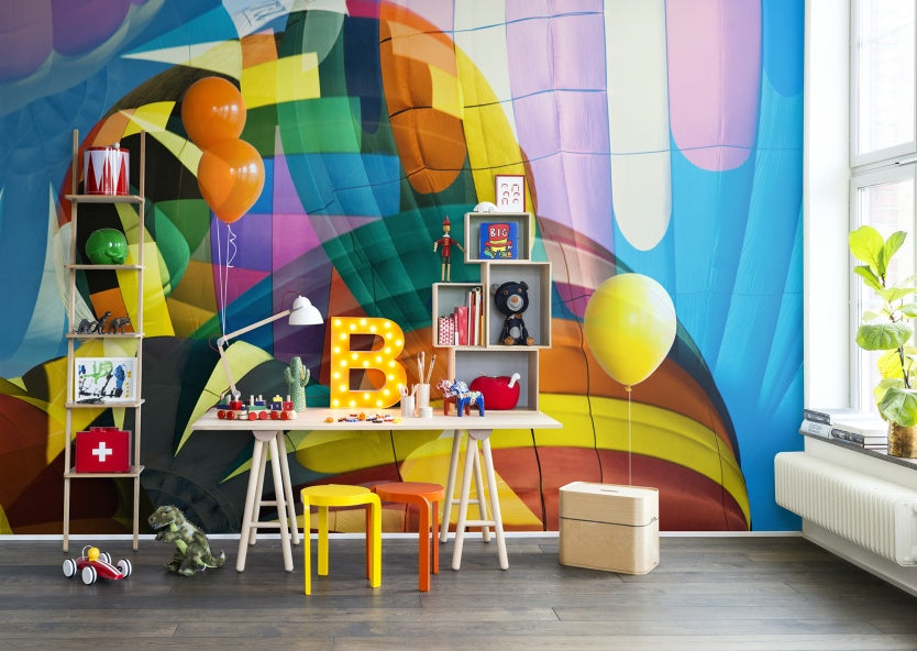 Balloon Flying High, Wallpaper in the kid's bedroom
