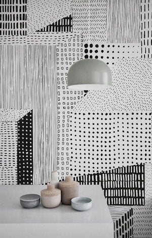 geometric hand draw shapes wallpaper