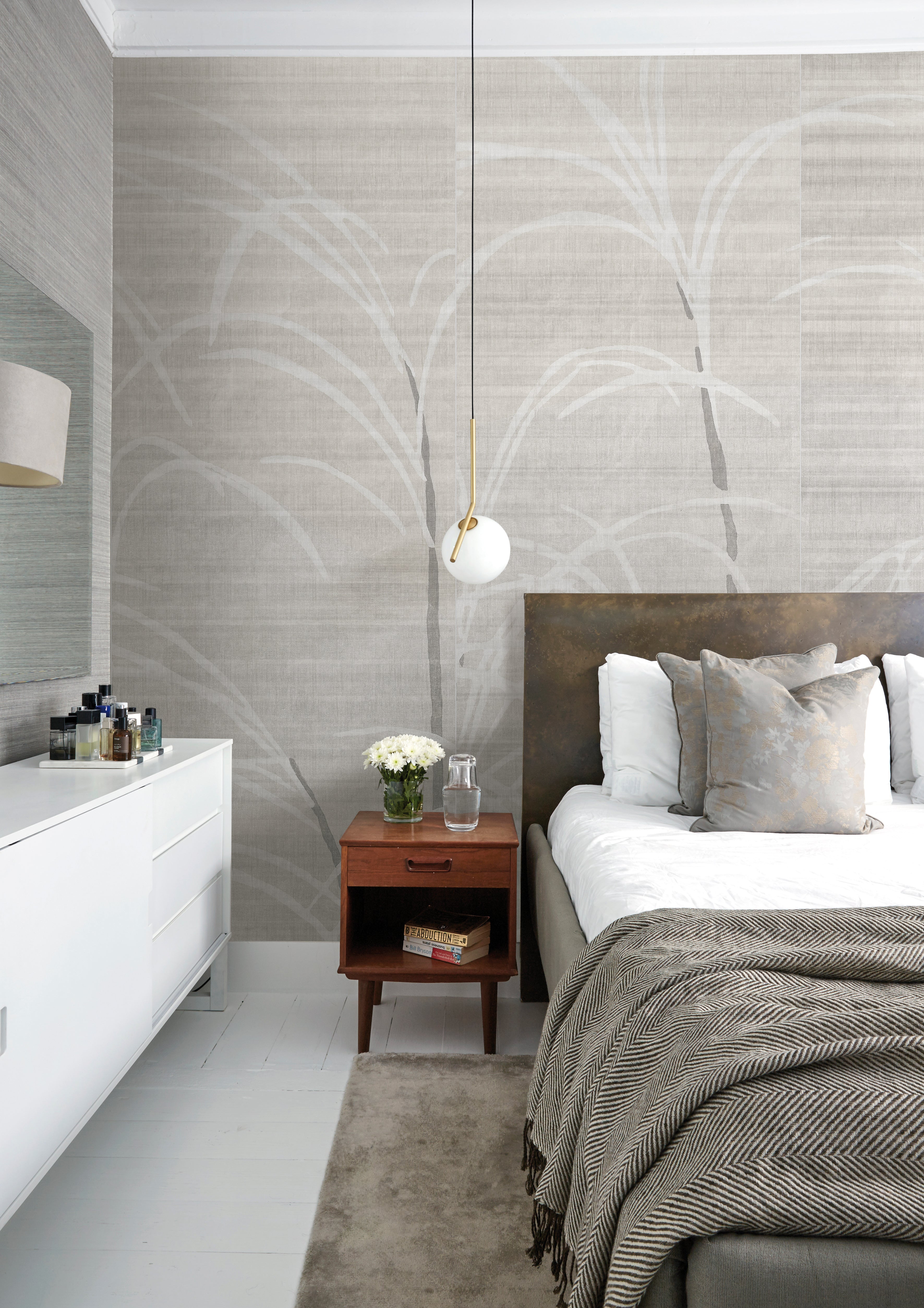 Welie Fern, Mural Wallpaper in bedroom
