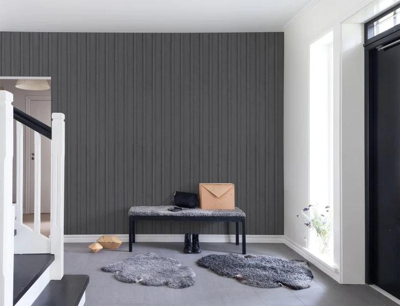 Swiss Cottage Stripes, Wallpaper