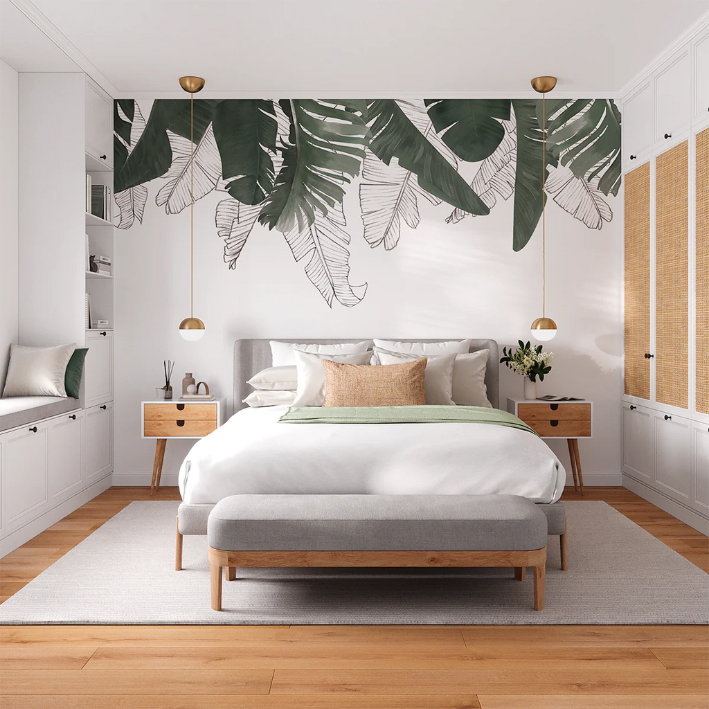Banana Garden Wallpaper in guest room