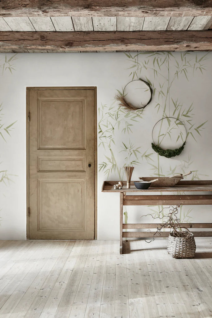 Bamboo Gardens Wallpaper in a living area