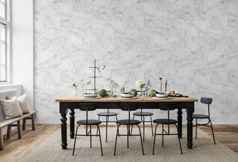 Noble Marble Wallpaper in dining room