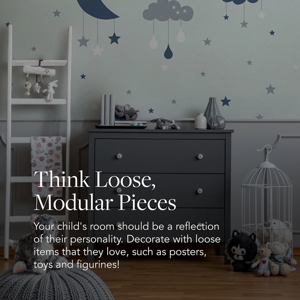 Kid's room tip - Add in personal touches that can be changed out easily as your child grows up
