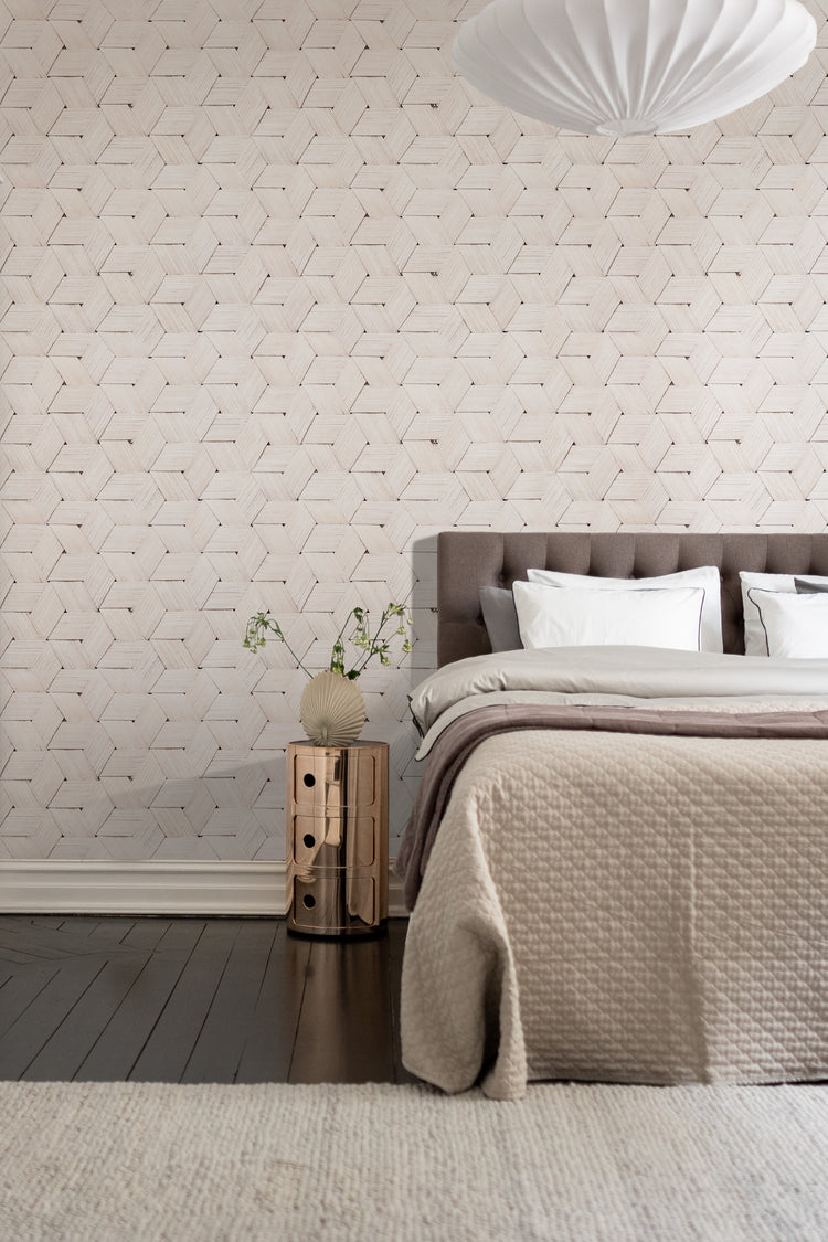 HC-Birch_Bark_Braids_Pattern_Wallpaper-White-Interior1-04122023.jpg Creative ideas of Wallpaper in living room