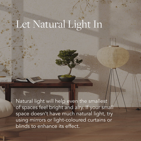 Small home design tips - Let natural light in
