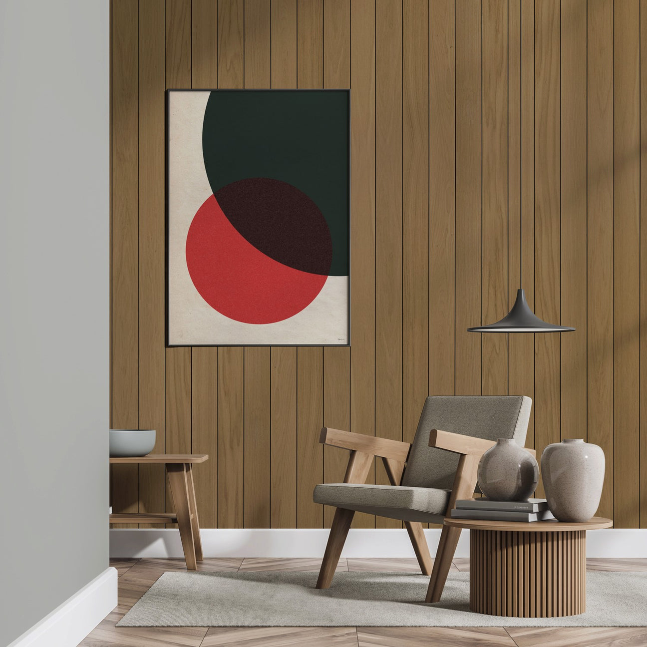 Hardwood Panels for Japadi interior design living room
