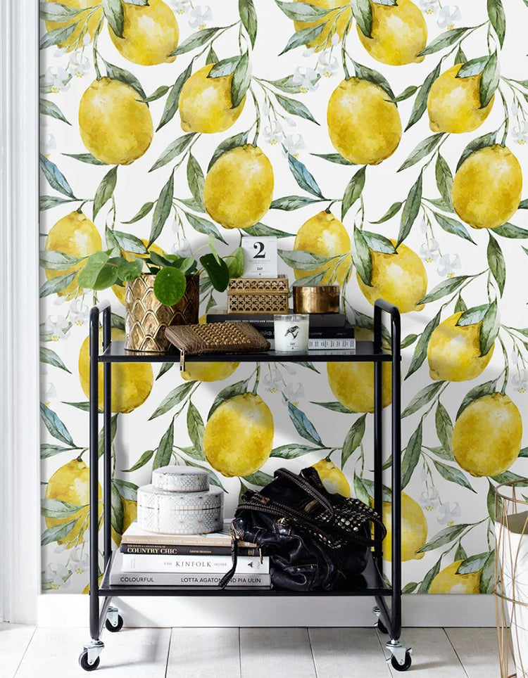 HC-Vintage_Lemons_Pattern_Wallpaper-Interior1.jpg Vintage Lemons, Wallpaper in kitchen