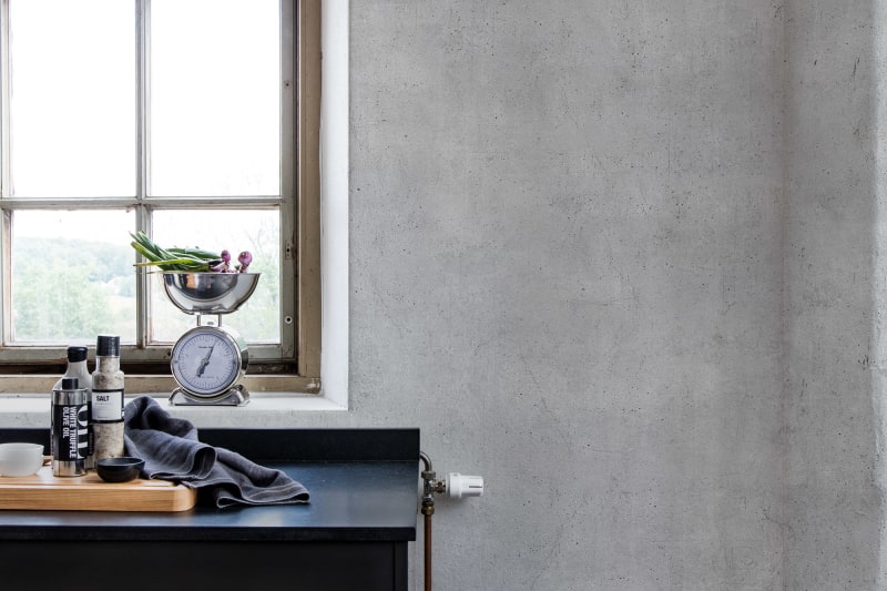 Solid Concrete Grey Wallpaper