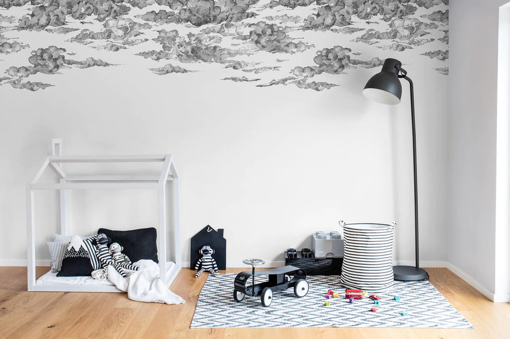 Cotton Skies, Wallpaper in children bedroom