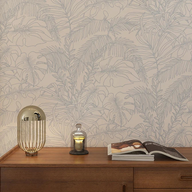 Terre Wallpaper in living room