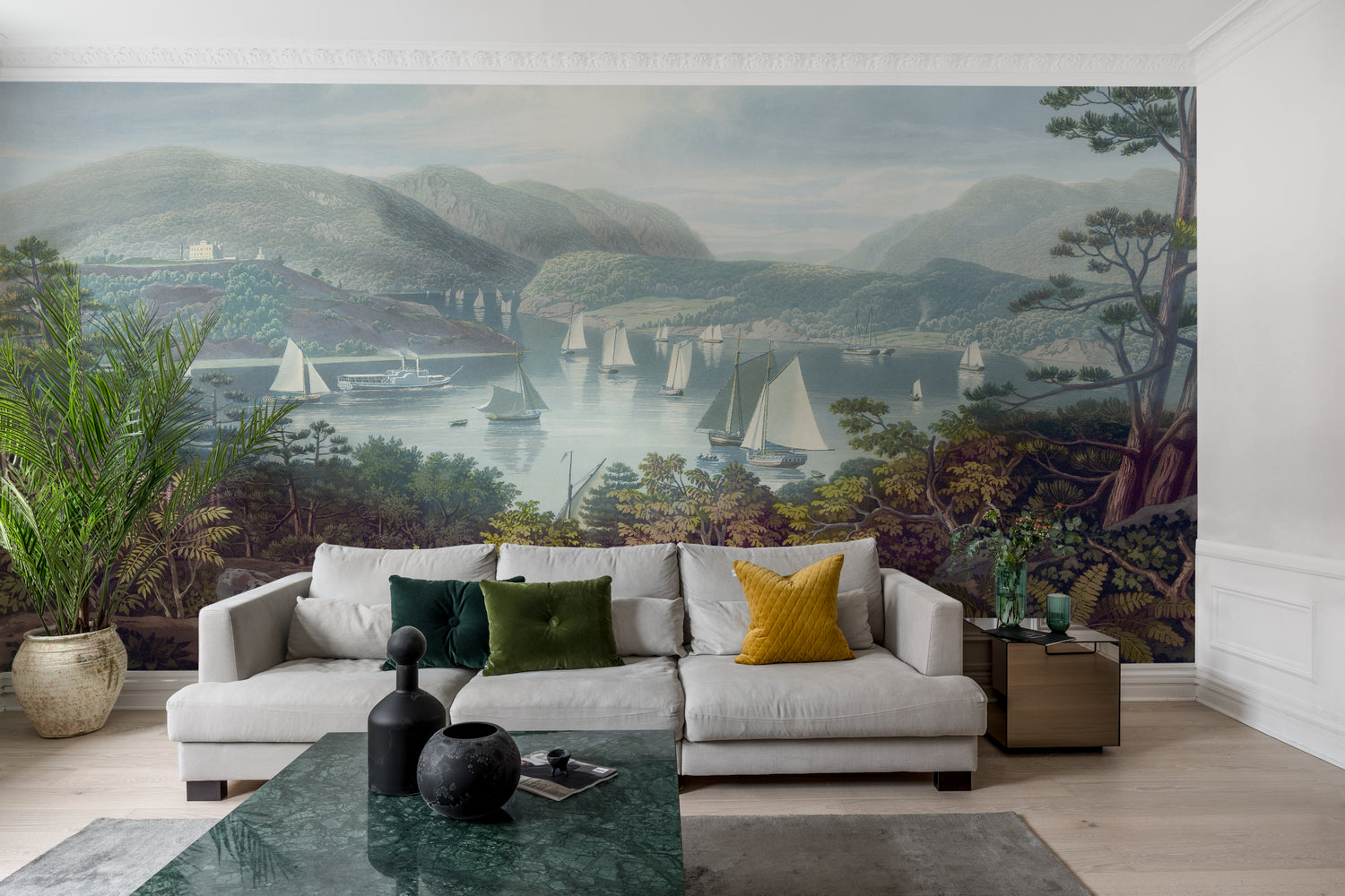 Safe Heaven Landscape, Wallpaper in living room