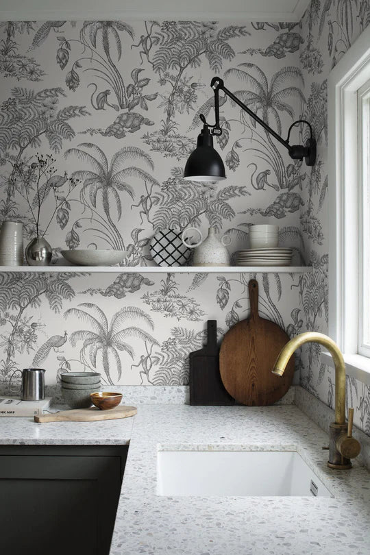 Moa Tropical Wallpaper in the Home