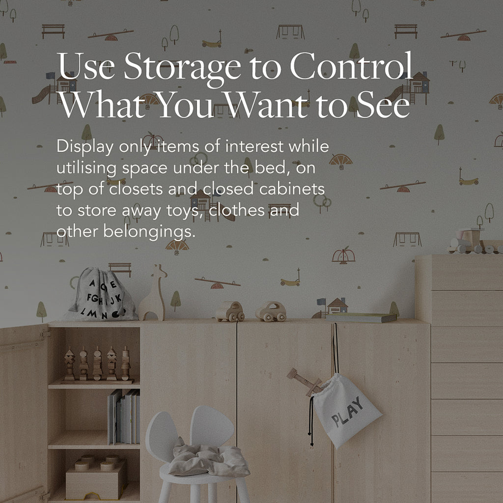 Kid's room tip - Incorporate storage into the design