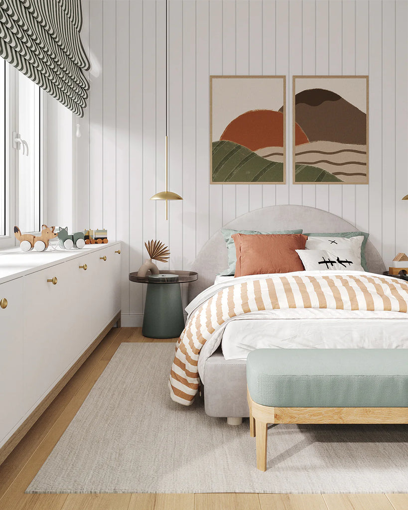 Shiplap Wallpaper in White