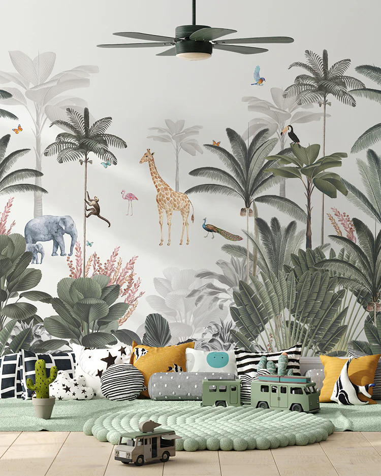Wallpaper in  HDB BTO kids room singapore